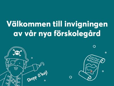 Välkommen till invigningen av vår nya förskolegård.