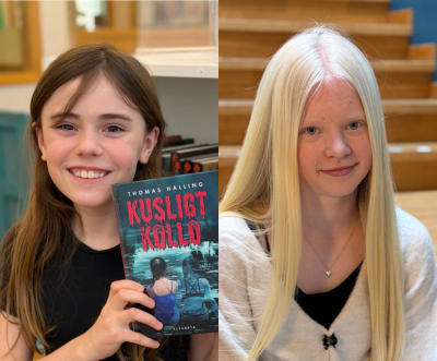 Porträtt två elever
